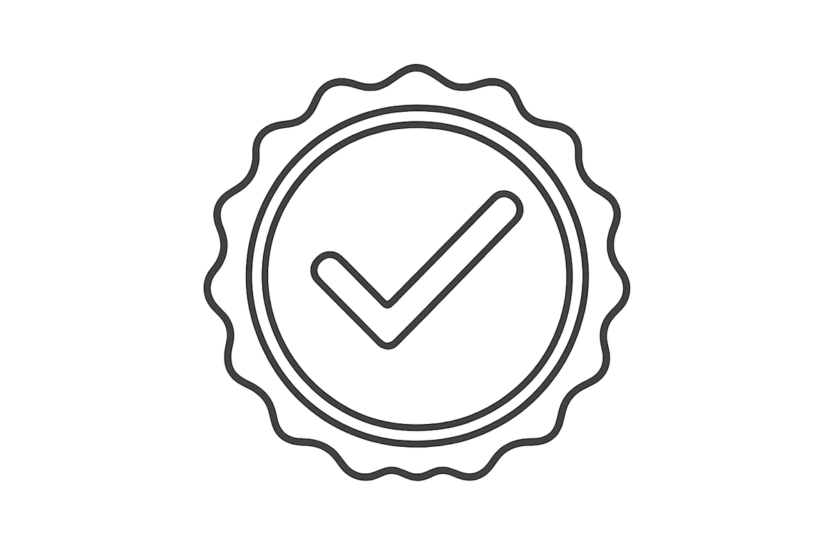 maak er een ribbelig rondje met een vink dooorheen 